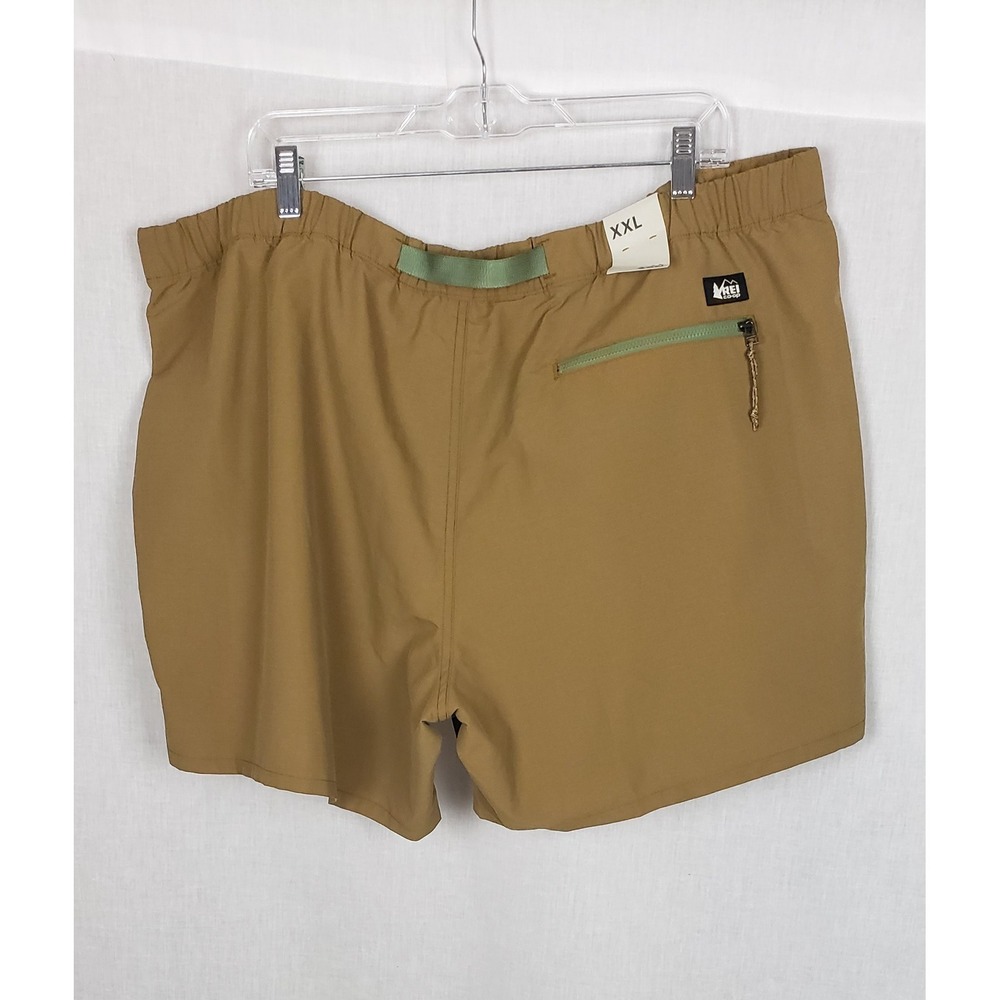 REI Co-Op Shorts Mens Trailmade Amphib Mens XXL Oak Brown Ripstop Belt Gorpcore - Picture 2 of 13